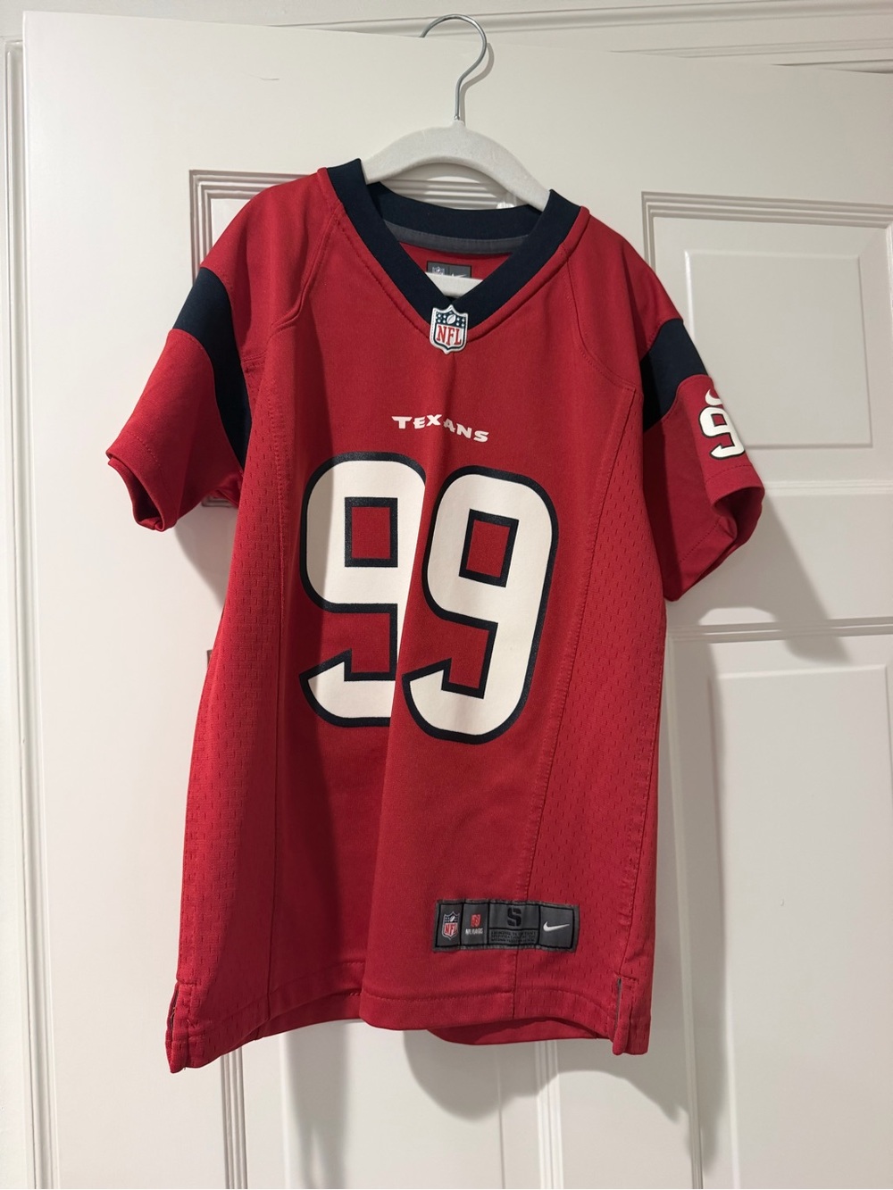 Nike Houston Texans J.J. Watt #99 Kids NFL Jersey Red Size Small 8